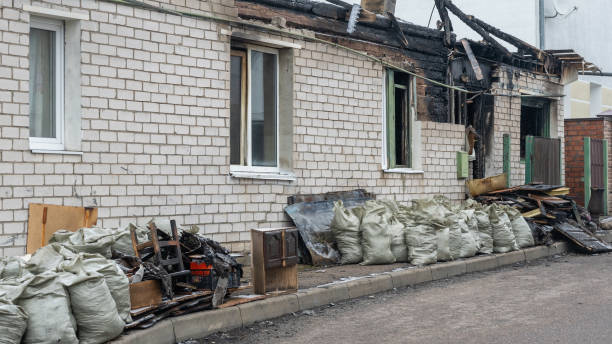 Professional Fire Damage Removal technician working in Silver Lake, FL